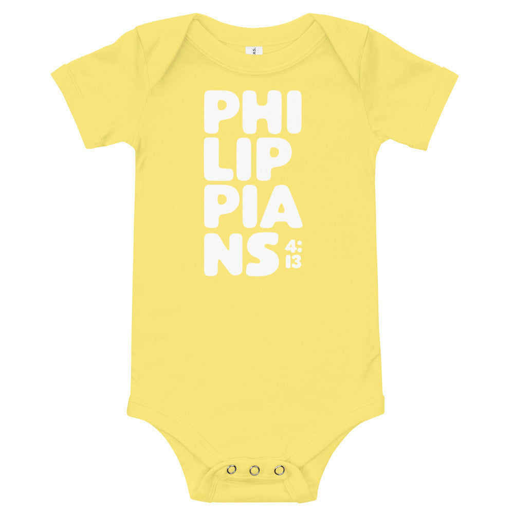 Yellow Philippians Baby Onesie